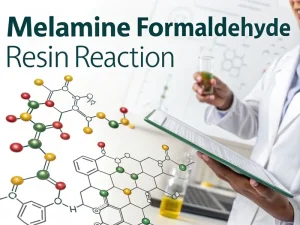 Melamine formaldehyde resin reaction