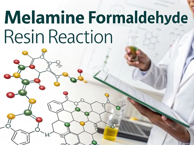 Melamine formaldehyde resin reaction
