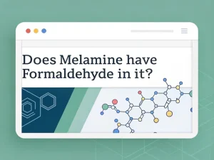 Does melamine have formaldehyde in it?