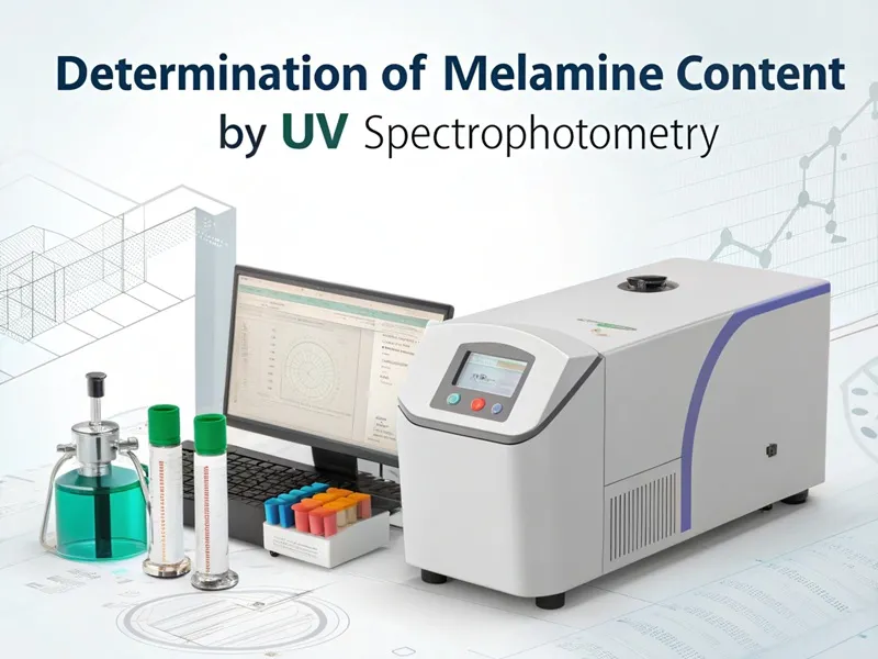 Determination of melamine content by UV spectrophotometry