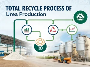 Total recycle process of urea production
