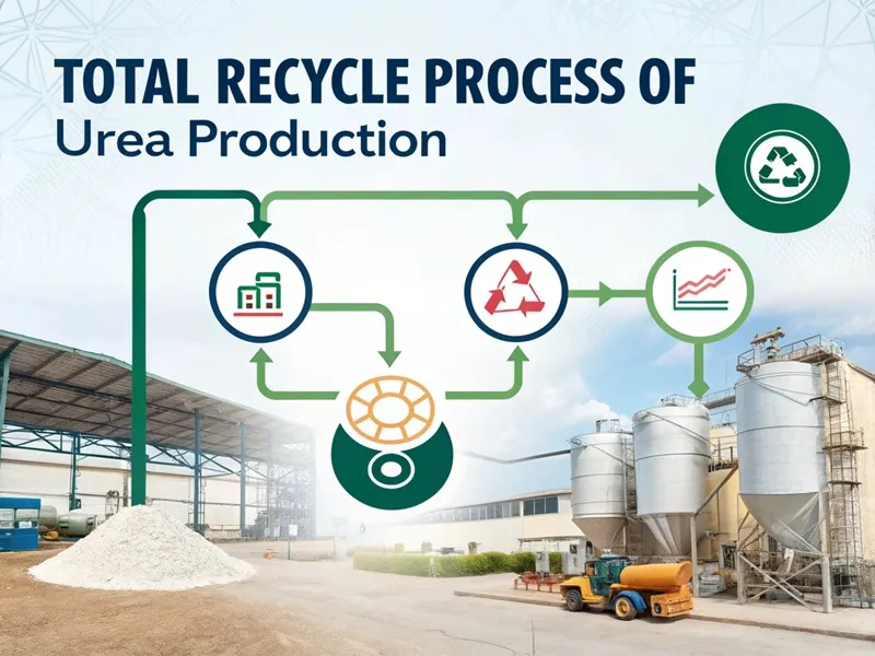 Total recycle process of urea production