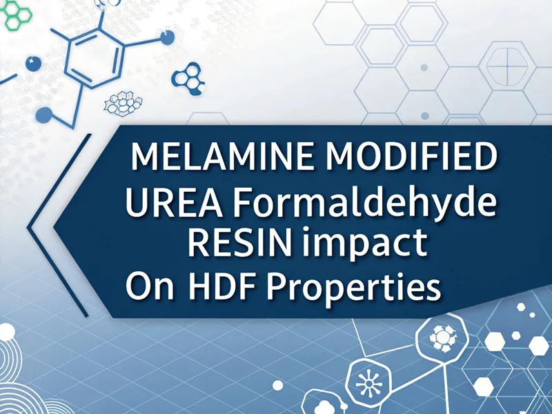 Melamine Modified Urea Formaldehyde Resin Impact on HDF Properties