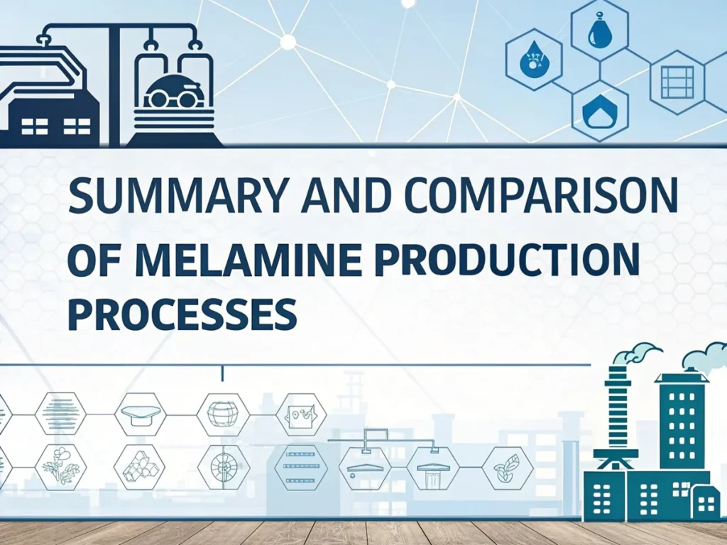 Summary and Comparison of Melamine Production Processes