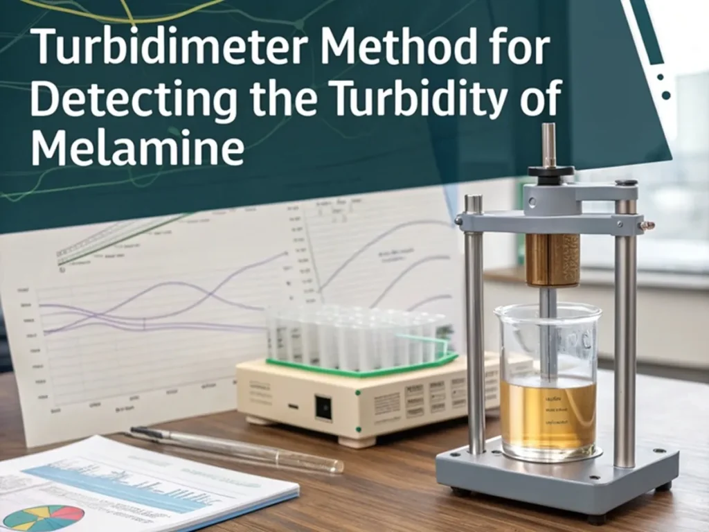 Turbidimeter method for detecting the turbidity of melamine