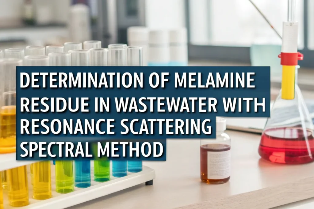Determination of Melamine Residue in Wastewater With Resonance Scattering Spectral Method