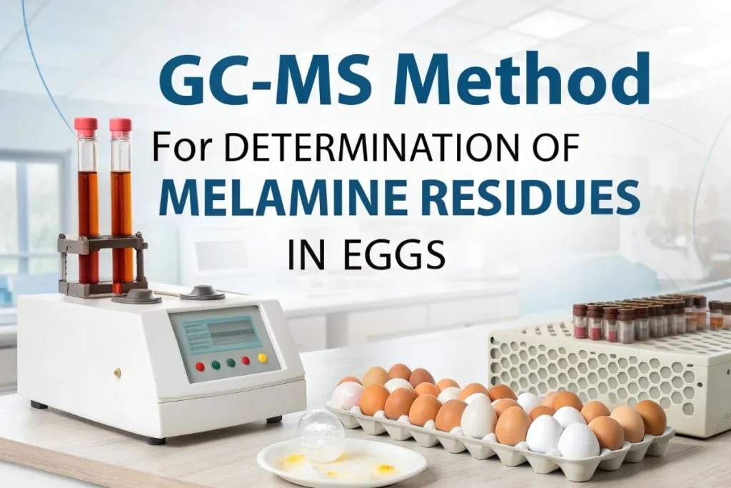 GC MS Method for Determination of Melamine Residues in Eggs