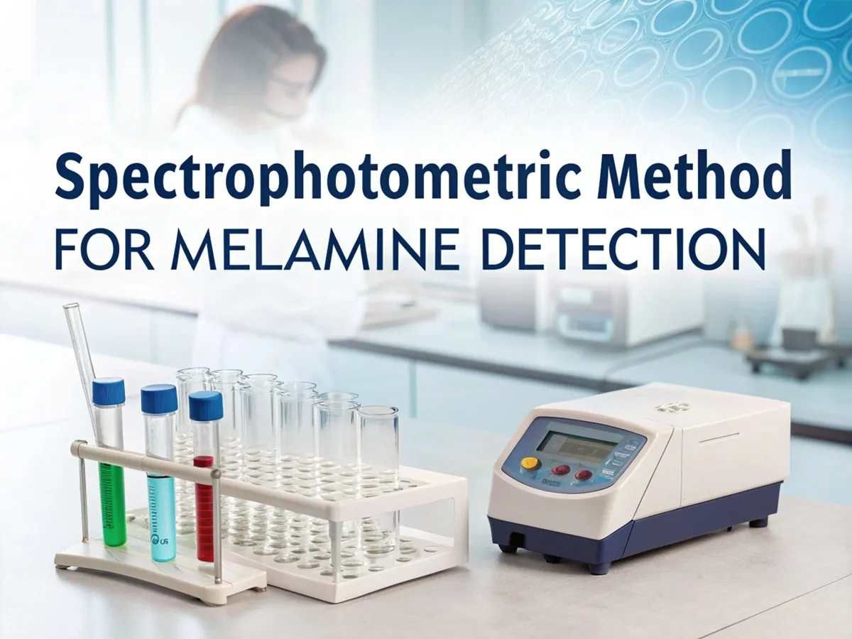 Phyotometer Method Spectrophotometric Method for Melamine Detection