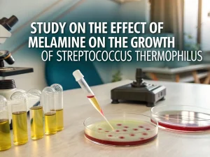 Study on the effect of melamine on the growth of Streptococcus thermophilus