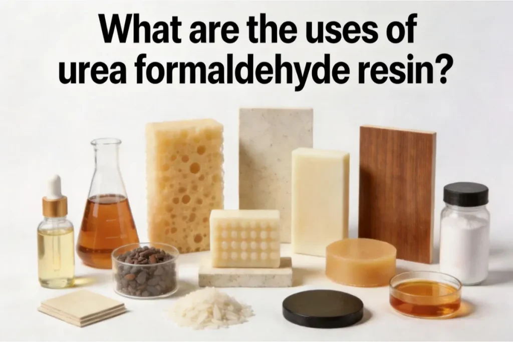 What are the uses of urea formaldehyde resin
