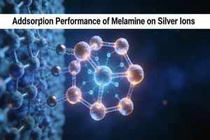 Adsorption performance of melamine on silver ions