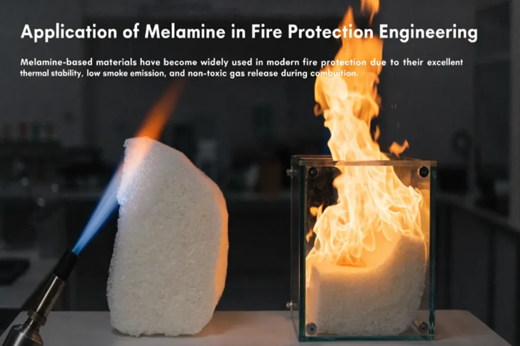 Application of Melamine in Fire Protection Engineering