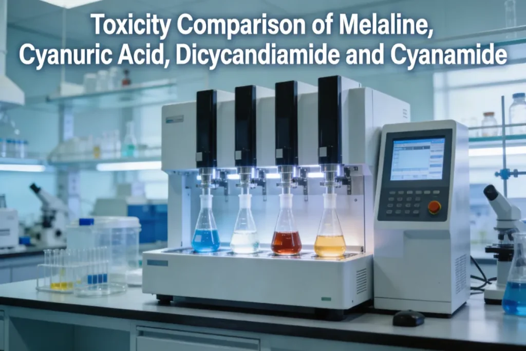 Toxicity Comparison of Melamine, Cyanuric Acid, Dicyandiamide and Cyanamide