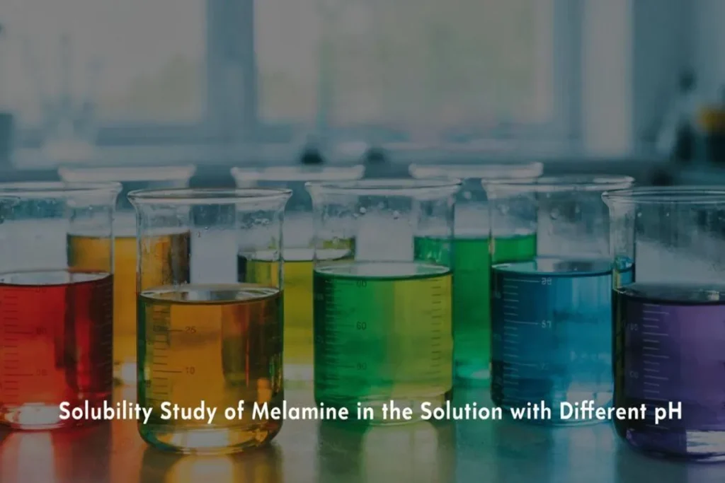 Solubility Study of Melamine in the Solution with Different pH