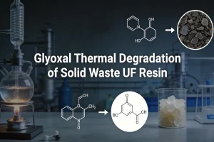 Glyoxal Thermal Degradation of Solid Waste UF Resin