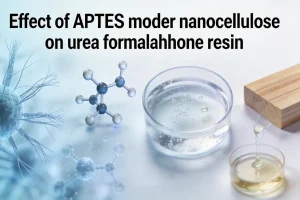 Effect of APTES modified nanocellulose on urea formaldehyde resin