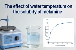 The effect of water temperature on the solubility of melamine