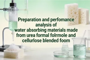 Preparation and performance analysis of water absorbing materials made from urea formaldehyde and cellulose blended foam