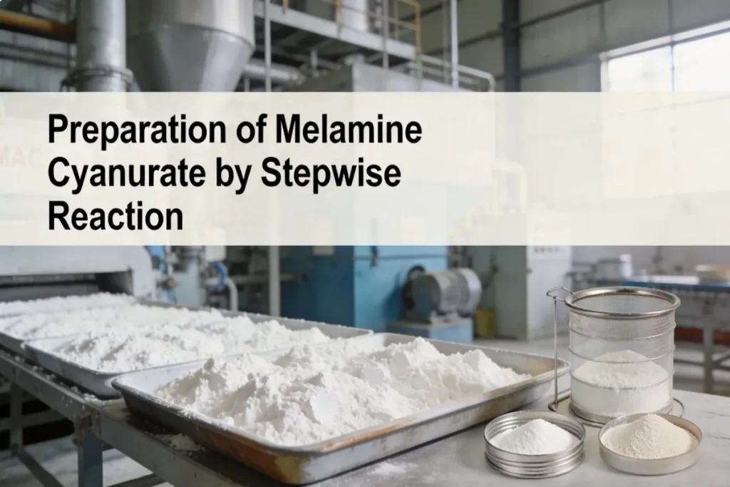 Preparation of Melamine Cyanurate by Stepwise Reaction