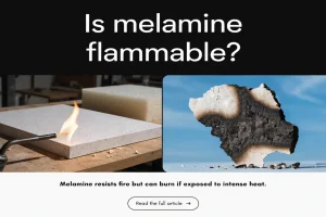 Is melamine flammable?