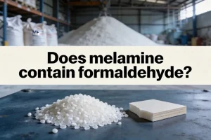 Does melamine contain formaldehyde?